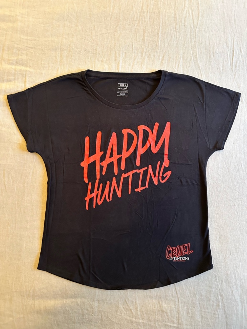 Cruel Intentions the Musical “Happy Hunting” Graphic Tee